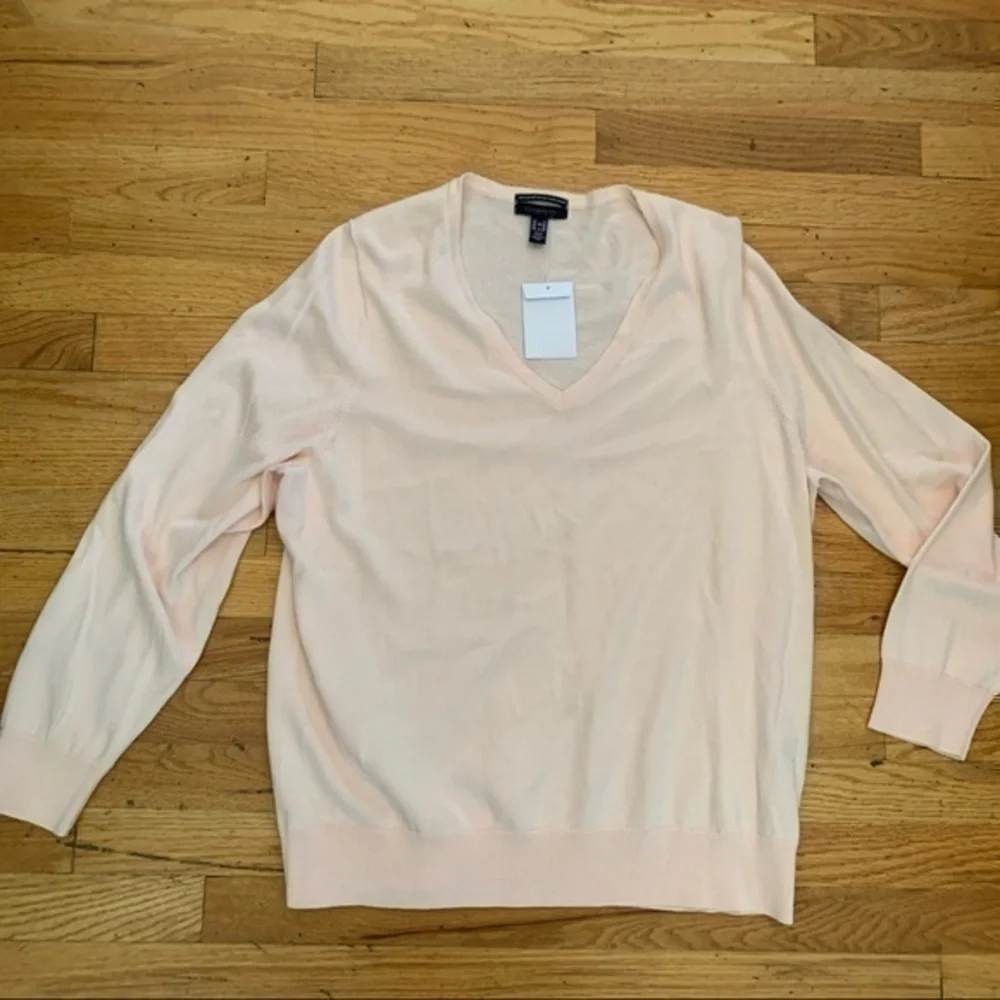 Lands End size 1X pale pink knit top - Picture 4 of 9